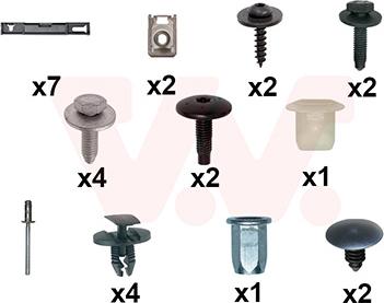 Van Wezel 0975796 - Kit montaggio, Parafango www.autoricambi360.it
