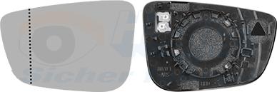 Van Wezel 0593837 - Vetro specchio, Specchio esterno www.autoricambi360.it