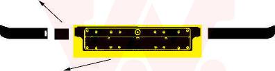 Van Wezel 0640480 - Supporto targa www.autoricambi360.it