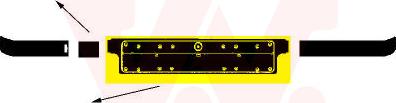 Van Wezel 0640580 - Supporto targa www.autoricambi360.it