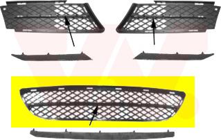 Van Wezel 0657599 - Griglia di ventilazione, Paraurti www.autoricambi360.it