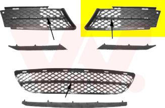 Van Wezel 0657593 - Griglia di ventilazione, Paraurti www.autoricambi360.it