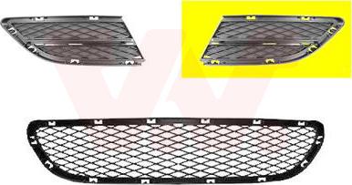 Van Wezel 0667591 - Griglia di ventilazione, Paraurti www.autoricambi360.it