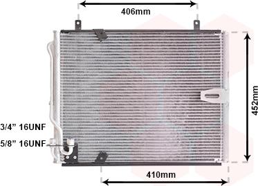 Van Wezel 06005183 - Condensatore, Climatizzatore www.autoricambi360.it