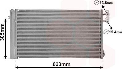Van Wezel 06005296 - Condensatore, Climatizzatore www.autoricambi360.it