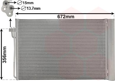 Van Wezel 06005267 - Condensatore, Climatizzatore www.autoricambi360.it