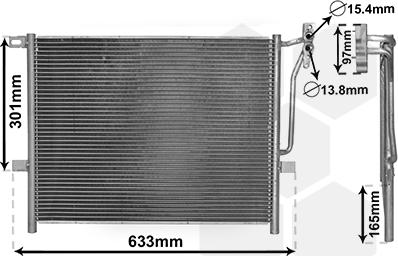 Van Wezel 06005203 - Condensatore, Climatizzatore www.autoricambi360.it