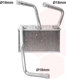 Van Wezel 06006599 - Scambiatore calore, Riscaldamento abitacolo www.autoricambi360.it