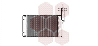 Van Wezel 06006030 - Scambiatore calore, Riscaldamento abitacolo www.autoricambi360.it