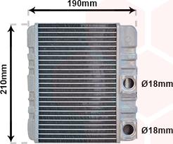 Van Wezel 06006211 - Scambiatore calore, Riscaldamento abitacolo www.autoricambi360.it