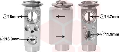 Van Wezel 06001441 - Valvola ad espansione, Climatizzatore www.autoricambi360.it