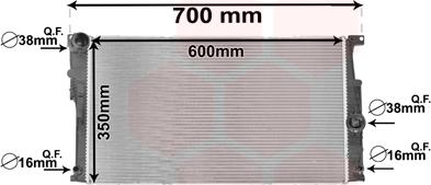 Van Wezel 06002447 - Radiatore, Raffreddamento motore www.autoricambi360.it
