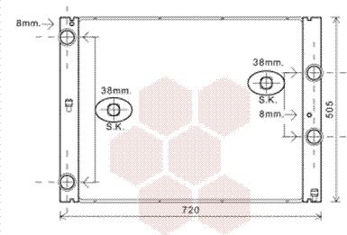 Van Wezel 06002404 - Radiatore, Raffreddamento motore www.autoricambi360.it
