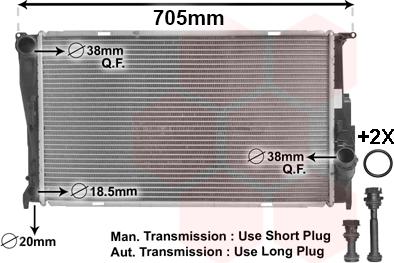 Van Wezel 06002293 - Radiatore, Raffreddamento motore www.autoricambi360.it