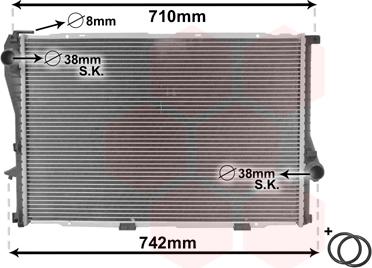 Van Wezel 06002235 - Radiatore, Raffreddamento motore www.autoricambi360.it