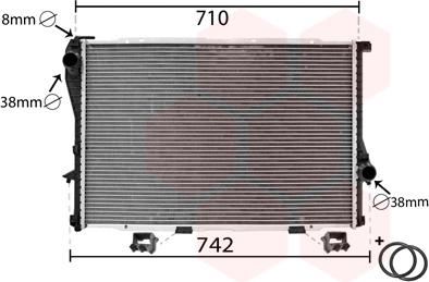 Van Wezel 06002233 - Radiatore, Raffreddamento motore www.autoricambi360.it