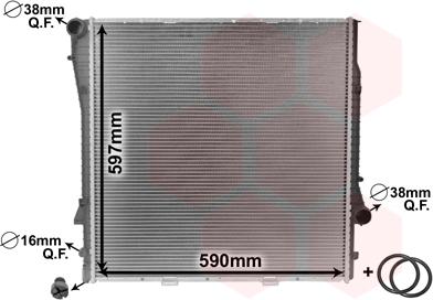 Van Wezel 06002276 - Radiatore, Raffreddamento motore www.autoricambi360.it