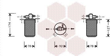 Van Wezel 0600D021 - Essiccatore, Climatizzatore www.autoricambi360.it