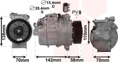 Van Wezel 0600K496 - Compressore, Climatizzatore www.autoricambi360.it