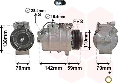 Van Wezel 0600K418 - Compressore, Climatizzatore www.autoricambi360.it