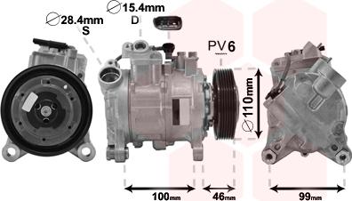 Van Wezel 0600K489 - Compressore, Climatizzatore www.autoricambi360.it