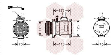 Van Wezel 0600K066 - Compressore, Climatizzatore www.autoricambi360.it