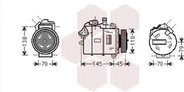 Van Wezel 0600K383 - Compressore, Climatizzatore www.autoricambi360.it