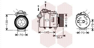 Van Wezel 0600K330 - Compressore, Climatizzatore www.autoricambi360.it