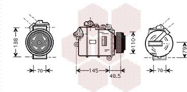 Van Wezel 0600K332 - Compressore, Climatizzatore www.autoricambi360.it