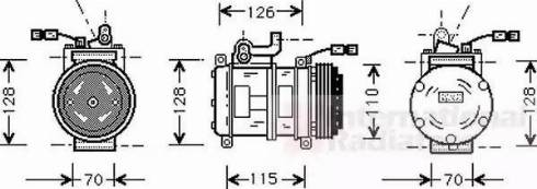 Van Wezel 0600K231 - Compressore, Climatizzatore www.autoricambi360.it