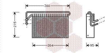 Van Wezel 0600V024 - Evaporatore, Climatizzatore www.autoricambi360.it