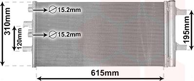 Van Wezel 06015702 - Condensatore, Climatizzatore www.autoricambi360.it