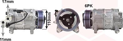 Van Wezel 0601K715 - Compressore, Climatizzatore www.autoricambi360.it