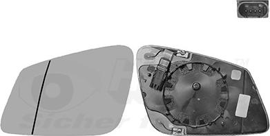 Van Wezel 0617867U - Vetro specchio, Specchio esterno www.autoricambi360.it