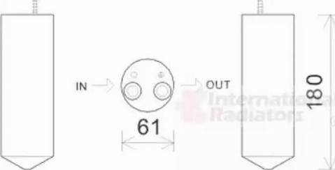 Van Wezel 0800D050 - Essiccatore, Climatizzatore www.autoricambi360.it