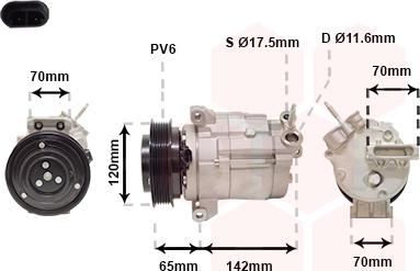 Van Wezel 0800K063 - Compressore, Climatizzatore www.autoricambi360.it