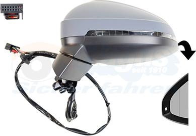 Van Wezel 0346805 - Specchio retrovisore esterno www.autoricambi360.it