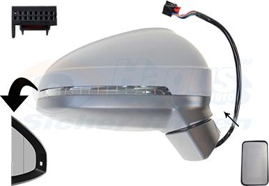 Van Wezel 0346828 - Specchio retrovisore esterno www.autoricambi360.it