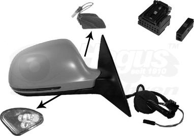 Van Wezel 0340818 - Specchio retrovisore esterno www.autoricambi360.it