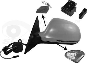 Van Wezel 0340817 - Specchio retrovisore esterno www.autoricambi360.it