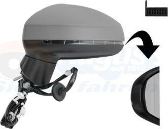 Van Wezel 0304807 - Specchio retrovisore esterno www.autoricambi360.it