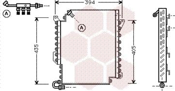 Van Wezel 03005119 - Condensatore, Climatizzatore www.autoricambi360.it