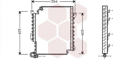 Van Wezel 03005135 - Condensatore, Climatizzatore www.autoricambi360.it