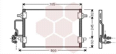 Van Wezel 03005175 - Condensatore, Climatizzatore www.autoricambi360.it
