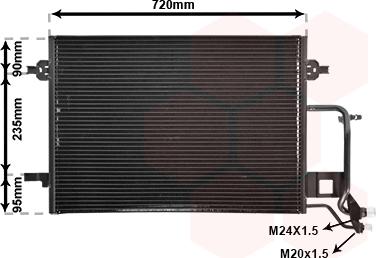 Van Wezel 03005352 - Condensatore, Climatizzatore www.autoricambi360.it