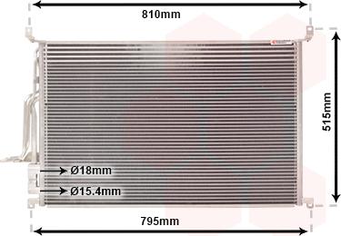 Van Wezel 03005301 - Condensatore, Climatizzatore www.autoricambi360.it