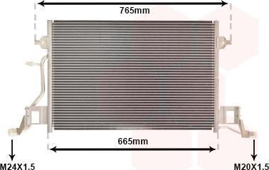 Van Wezel 03005264 - Condensatore, Climatizzatore www.autoricambi360.it