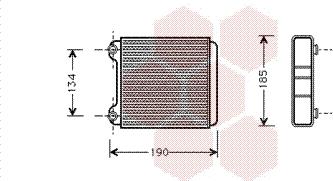 Van Wezel 03006183 - Scambiatore calore, Riscaldamento abitacolo www.autoricambi360.it