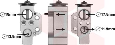 Van Wezel 03001351 - Valvola ad espansione, Climatizzatore www.autoricambi360.it