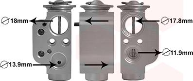 Van Wezel 03001373 - Valvola ad espansione, Climatizzatore www.autoricambi360.it